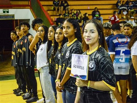 Cerim Nia De Abertura Marca In Cio Da Final Estadual Juvenil Dos Jogos