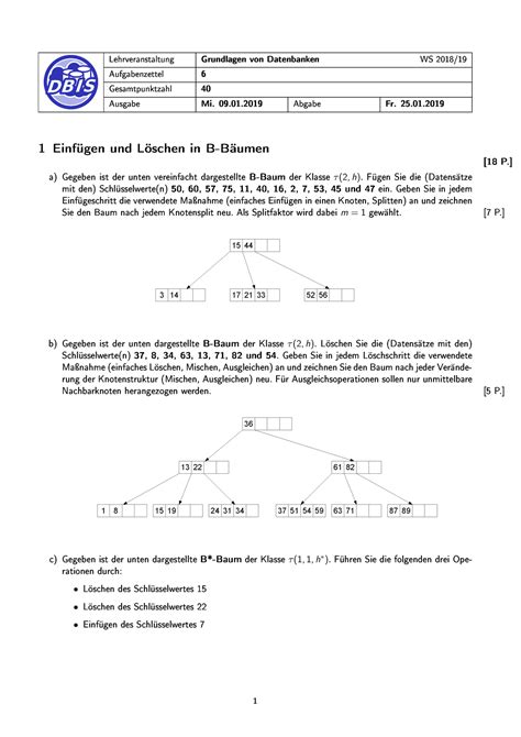 18Aufgabenblatt 06 Lernmaterial für Klausur des Moduls