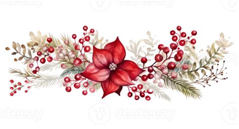 Watercolor Winter Flower Png