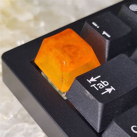 Orange Transparent Artisan Keycap Etsy