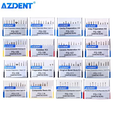 Azdent Dental Diamant Bur Fg Bohrer F R High Speed Handst Ck Polieren