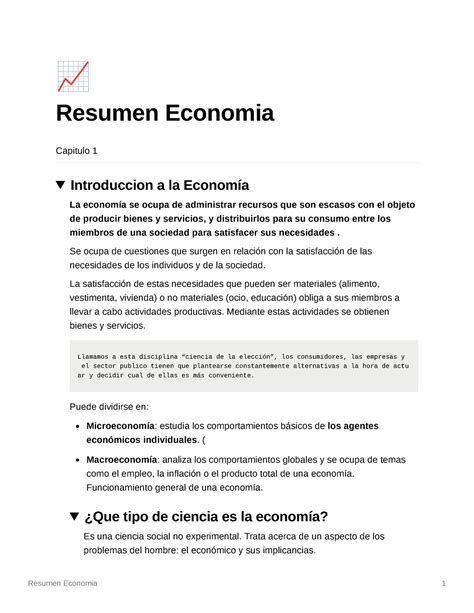 Resumen Economia Primer Parcial Resumen Economia Capitulo 1