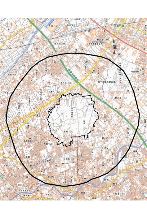 土地利用規制法に基づく規制区域のイメージ図 塩川てつや