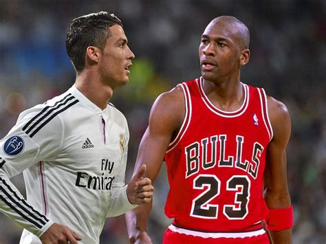 Cristiano Ronaldo Gives Basketball Star Michael Jordan A Run For His Money