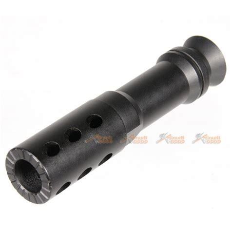 Metal Mm Ccw Flash Hider For A K M Para Aeg Black Airsoftgogo