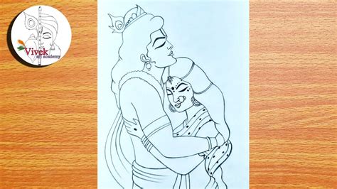 Radhakrishna Drawing Tutorial Easy And Step By Step Easy Radhakrishna