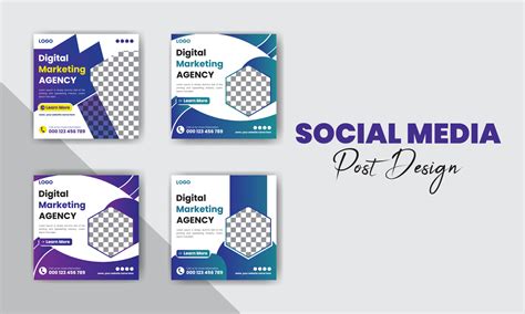 Digital Marketing Agency Social Media Post Design Bundle