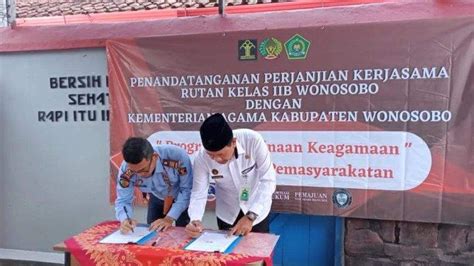 Rutan Wonosobo Tandatangani Mou Pembinaan Kerohanian Bagi Wbp Dengan