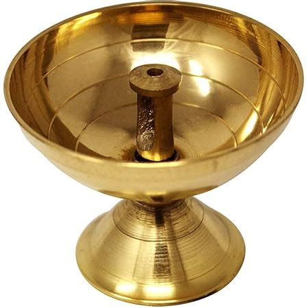 Buy Bartan Star Golden Brass Extra Deep Akhand Jyoti Diya For Puja