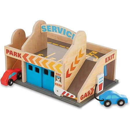 Mamabrum Garage Voitures En Bois Parking 3 Niveaux Jeu D Imitation