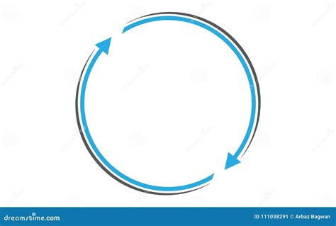 Arrows Rotating With Circular Path Stock Vector Illustration Of