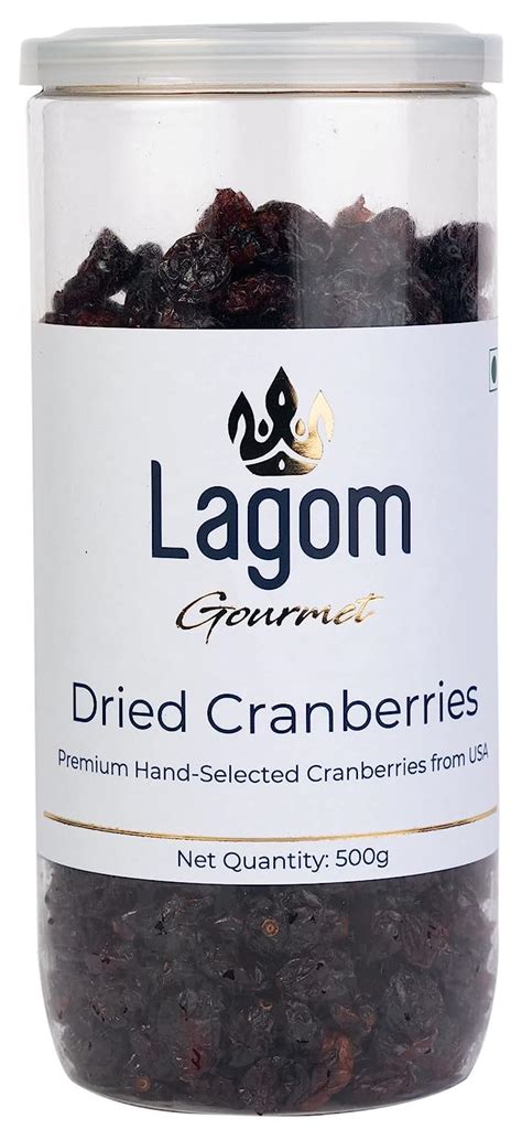 Gourmet Dried Cranberry 500g All Natural No Preservatives Gluten Free Vegan