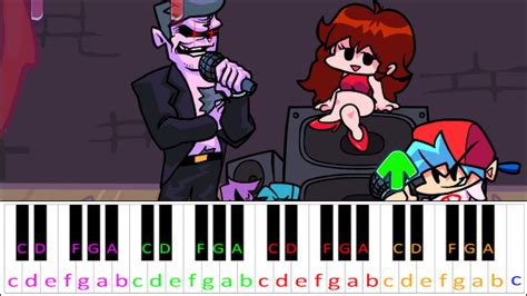 Bopeebo Friday Night Funkin Piano Letter Notes