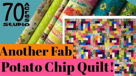 Potato Chip Block Scrap Quilt Scrap Fabric Thrifty Quilting YouTube