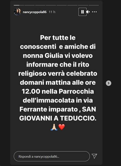 Isola Dei Famosi Lutto Per Nancy Coppola La Drammatica Perdita