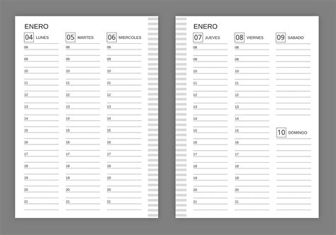 Agenda Semanal 2024 Para Imprimir Gratis Pdf Image To U