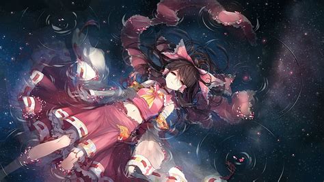 Online crop | HD wallpaper: Touhou, Hakurei Reimu, detached sleeves ...