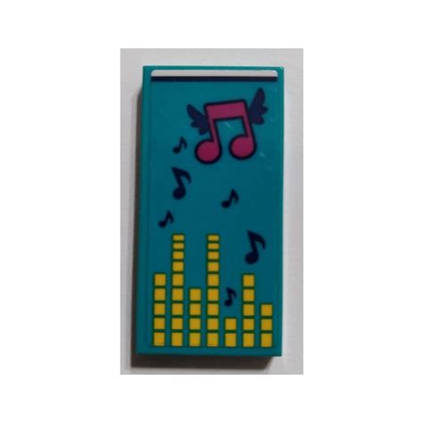 Lego Tile X With Blanket With Musical Notes Sticker Brick