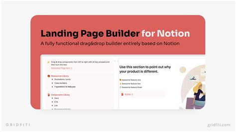 The Best Notion Landing Page Templates Builders Gridfiti