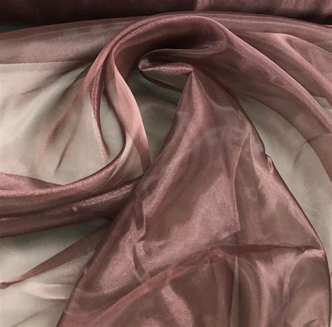 Poly Organza Fabric Beautiful Chocolate Brown Sold By The Yard Etsy