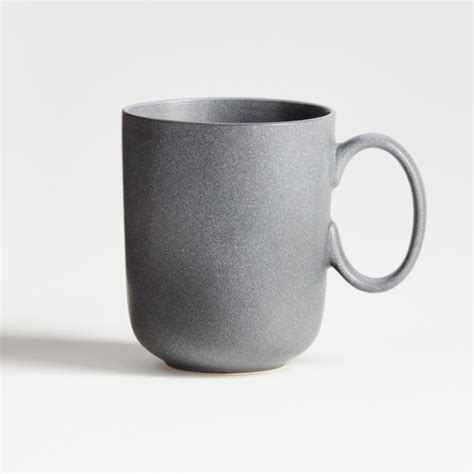 Wren Matte Dark Grey Mug Reviews Crate And Barrel