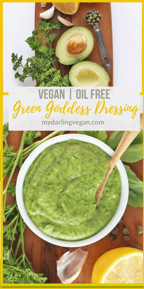 Vegan Green Goddess Dressing My Darling Vegan