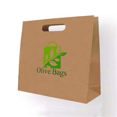 Paper Carry Bag Brown D Cut Handle 28x15x40 For Shopping Capacity 5