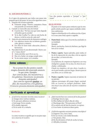 Los Signos de Puntuación Para Cuarto Grado de Secundaria pdf Descarga