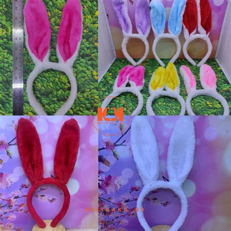 Jual BANDO KELINCI BULU IMPORT NON LED BANDO BUNNY BULU BANDO