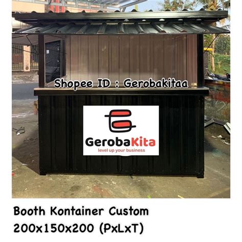 Jual Booth Container Ukuran Besar Booth Container Dengan Alas Booth