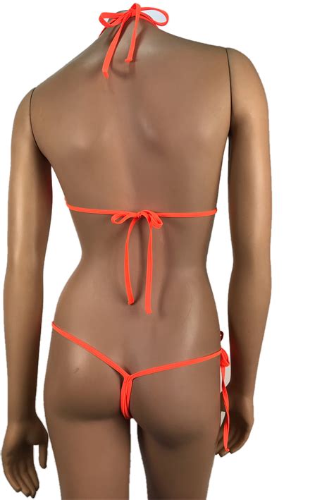 Bikini G String Thong Tie Side V String Thong Skimpy Triangle Etsy