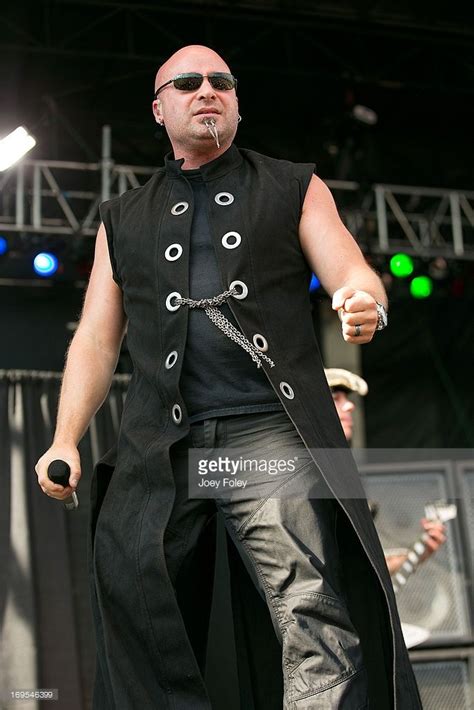 US band Disturbed lead singer David Draiman performs during a concert... | David draiman ...