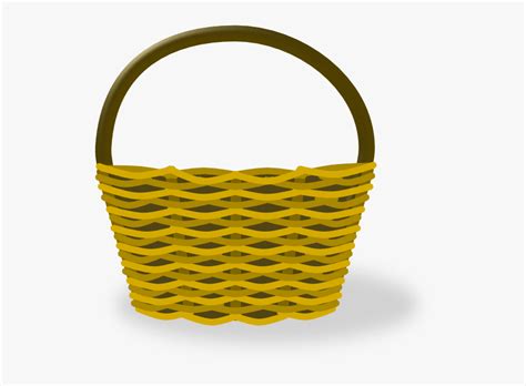 Empty Apple Basket Clipart Hot Air Balloon Basket Cartoon Hd