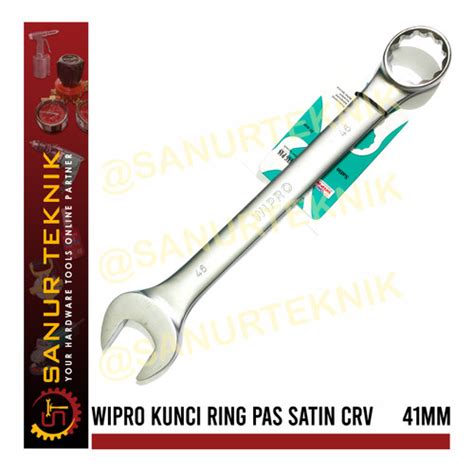 Jual Wipro Combination Wrench Kunci Ring Pas Satin Crv Mm Mm