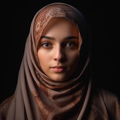 Premium Ai Image Muslim Girl Portrait