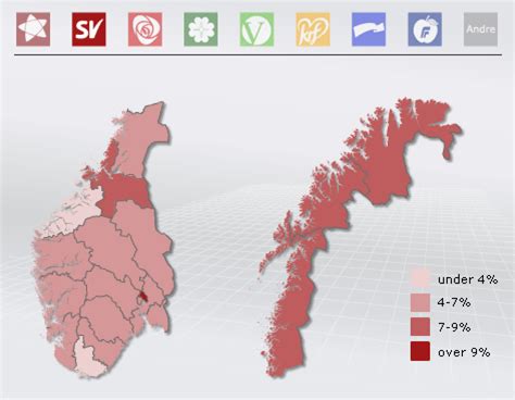 Norway. Legislative Election 2009 | Electoral Geography 2.0