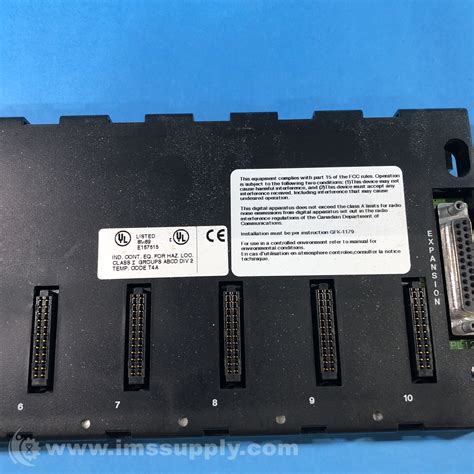 GE Fanuc IC693CHS392G 10 Slot Expansion EMI Enhanced PLC Base IMS Supply