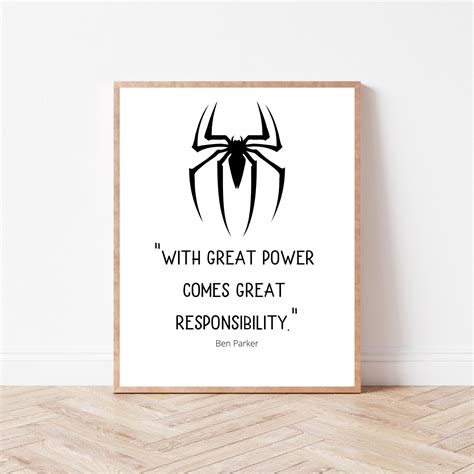 Spiderman Quotes With Great Power Comes Great Responsibility