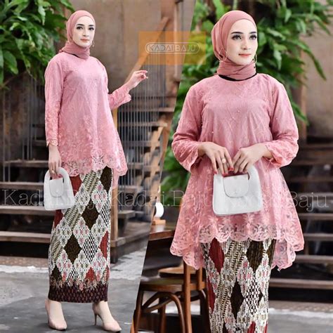 Jual Tunik Kebaya Blouse Rinjani Tulle Kebaya Modern Kebaya Cantik