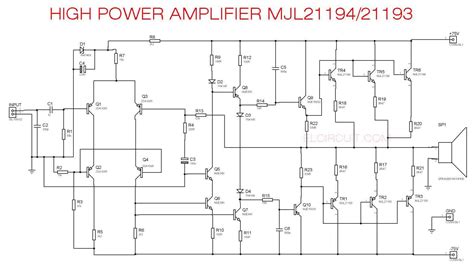 High Power Audio Amplifier Schematics Lm Datasheet