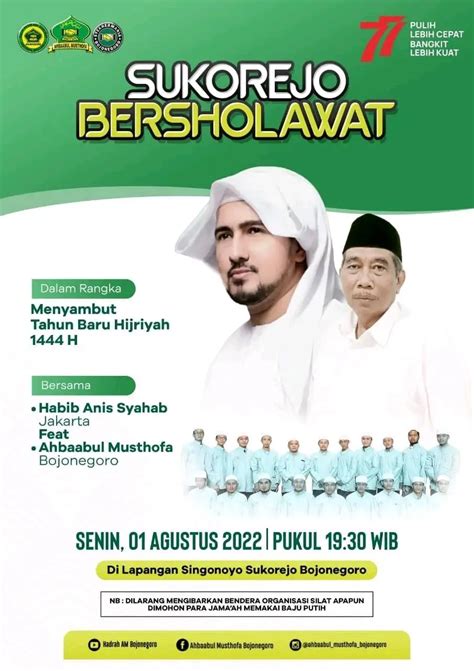 Sukorejo Bersholawat Bersama Habib Anis Syahab Jonegoroan Bojonegoro