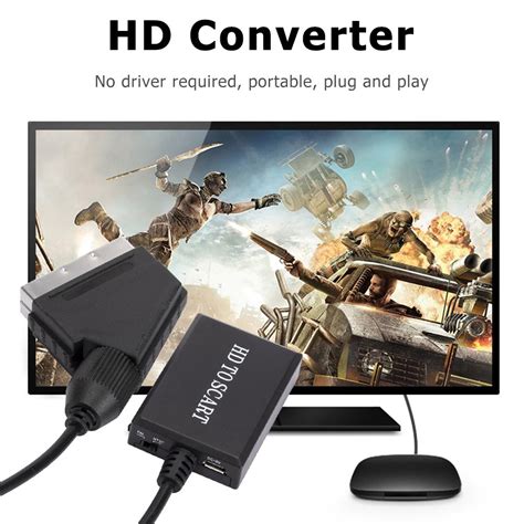 Cheap Scart To Hdmi Compatible Converter Hd Tv Dvd P P Video