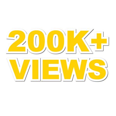 200k Views 200k Views Png 200k Views Celebration 28672875 Png