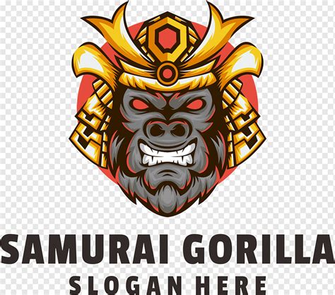 Samurai Gorilla Logo Png PNGWing