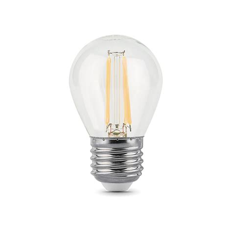 Лампа Gauss Filament Шар 5W 450lm 4100К Е27 диммируемая LED 105802205-D ...