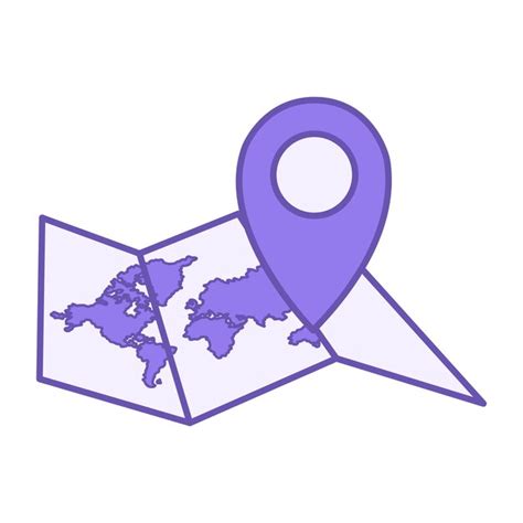 Premium Vector | Colored map icon