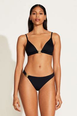 Vitamin A Black Luxe Link Bikini Bottom