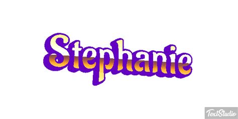 Stephanie Name Animated  Logo Designs