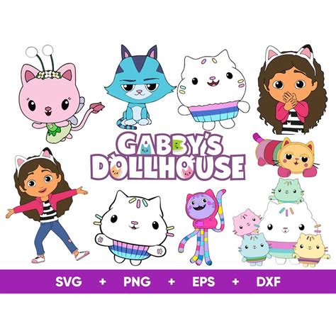 Gabbys Dollhouse Svg Gabbys Dollhouse Svg Files For Cricut Inspire