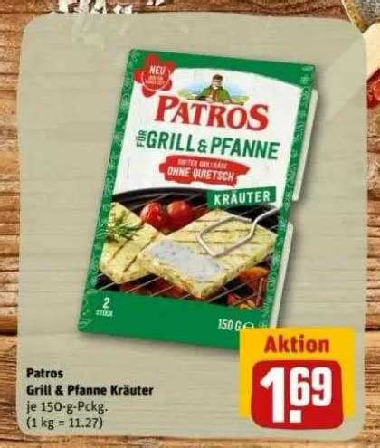 Patros Grill Pfanne Kräuter Angebot bei REWE 1Prospekte de